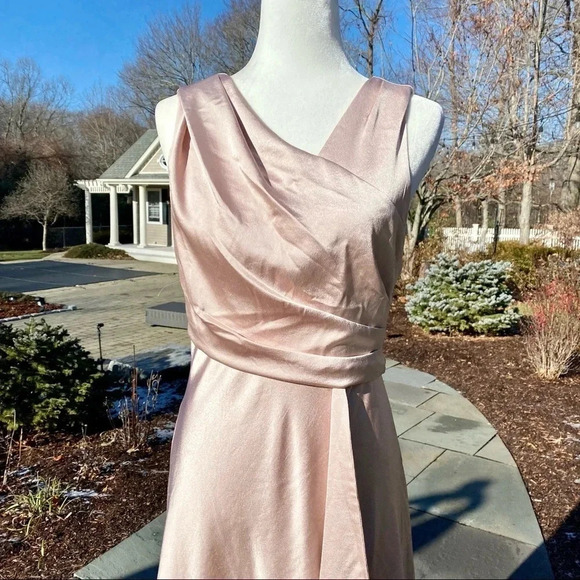 NWT BHLDN Espen Satin Maxi Dress in Oyster Wedding Cocktail Formal MOB 16 - Picture 6 of 12